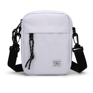 IELGY diagonal bag mens white mini light fashion simple small bag