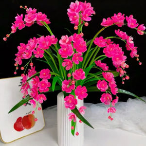 Set làm hoa lan hồ điệp 18 nhánh trang trí nhà cửa hàng hoa handmade dễ làm - S1028