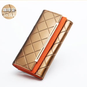 Royal Bagger Long Wallet Purse For Women Genuine Cow Leather Girls Fashion Clutch Phone Pocket Party Smooth Purses in Korea Style