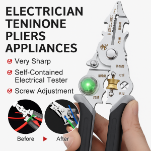 10 In 1 Wire Stripper Strips Winds Cuts Crimps Wires 10 Wire Gauges Must Have Electricians多功能十合一剥线钳
