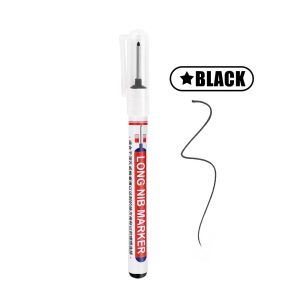 [MORLY] 20mm Long Tip Deep Hole Extension Marker Permanent White Black Red Acrylic Paint Pens Extra fine Tip Oil Based Paint Markers Quick Drying and Waterproof Marker Pen for Metal Rock Wood Fabric Plastic Canvas GlassMugs Painting