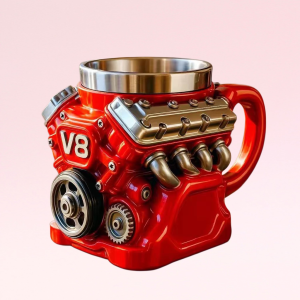 แก้วเครื่องดื่ม สแตนเลส แก้วกาแฟ v8 สไตล์อุตสาหกรรม เอกลักษณ์ ย้อนยุค สํานักงาน ประณีต