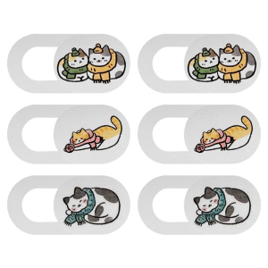 Lightweight Creative Animal Webcam Cover Lens Protector Shield Suitable for Privacy Protective on Phones Tablets Laptops