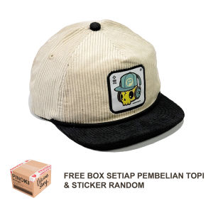 New Topi Rope Hat Corduroy Patch Pino Walkman Topi Visor Pendek