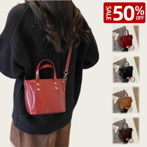 QNQN 【COD】ใหม่ผู้หญิงกระเป๋าแฟชั่นวินเทจกระเป๋าสะพายไหล่ลำลองหนึ่งร้อยถังน้ำกระเป๋า