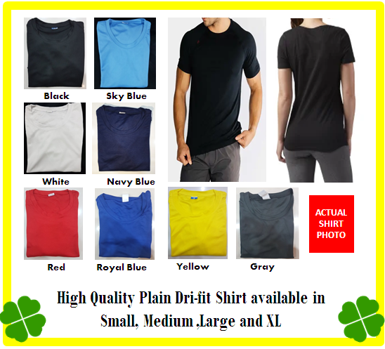 Plain dry fit outlet shirts