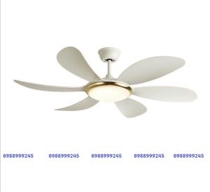 Quạt trần đèn ledquạt trần trang trí 6 cánh trắng điều khiển từ xa hiện đại dành cho phòng kháchchung cưbiệt thự...