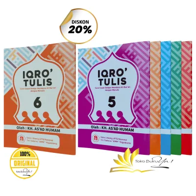 Iqro Tulis A5 1-6 Jilid (Cara Cepat Belajar Membaca Al-Quran dengan Menulis)