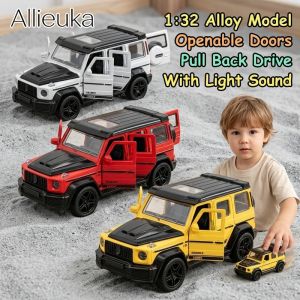 Brabus G Class Alloy Pull Back Car Model 1 32 Scale Offroad Toy With Light Sound Openable Doors For Kids Gift Collectible
