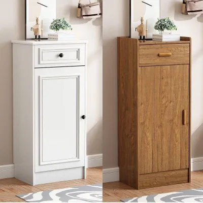 Shoe cabinet household entrance single door simple multi-layer storage elevator corner cabinet narrow entrance small size