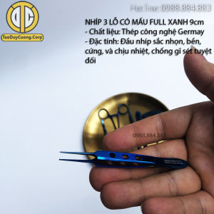 (TẶNG KHAY VÀNG KHI MUA TRỌN BỘ) Bộ nhấn mí mắt bộ phẫu thuật thẩm mỹ mí mắt full xanh Germany