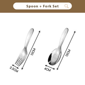 Encora Mangkuk Keluli Tahan Karat Soup Bowl Stainless Steel Kids Bowl Kindergarten Children Tableware Set