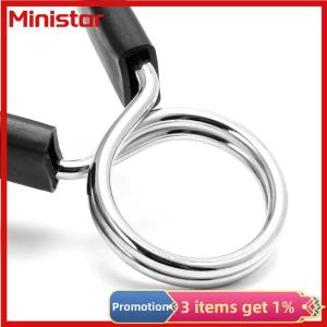 Ministar 25 28 30mm Barbell Clamp Spring Collar Clips Gym Weight Dumbbell Lock Standard Lifting Kit Barbell Lock