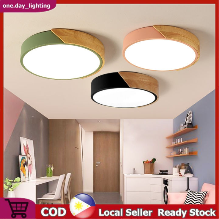 Nordic Wood Celling Lamps Chandelier Ceiling Light Tricolor Modern ...