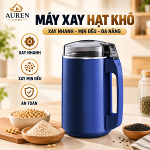 Máy xay hạt khô xay nhanh xay mịn đều an toàn dùng để xay đậu nành và các loại hạt khác.