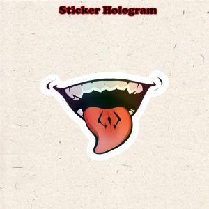 Stiker Hologram Jujutsu kaisen sticker case hp & laptop ukuran 8 cm