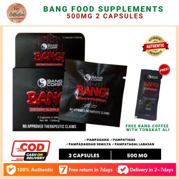 BANG Dietary Supplement for Men 2 capsules x 500mg BANG CORP