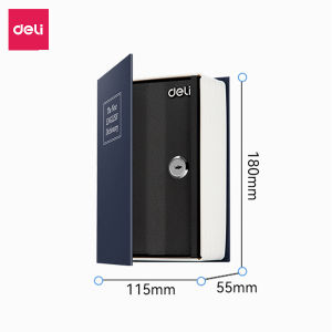 Hộp Đựng Tiền Dạng Hình Quyển Sách Deli Két Sắt Mini 2 Kích Thước Nhỏ Gọn Dễ Dàng Decor Trang Trí