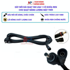 Dây nối quạt năng lượng mặt trời dài 5m chống nước IP67