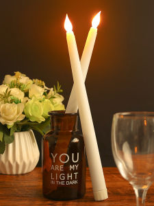 1/3 Pcs LED Long Pole Electronic Candle Light Flameless Battery Powered Night Light Home Party Festival Wedding Christmas Decoration