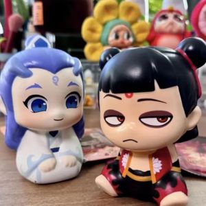 Kawaii Nezha Stress Relief Squishy Toy PU Slow Rising Squeeze Antistress Ball Cartoon Table Ornaments Squishy Stress Reliever Toys