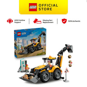 LEGO City 60480 Yellow Backhoe Loader (301 Pieces)