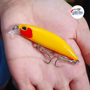 7cm 8g Banana Minnow Sinking Type Fishing Casting Lures Artificial bait with Upgraded STAINLESS HOOKS