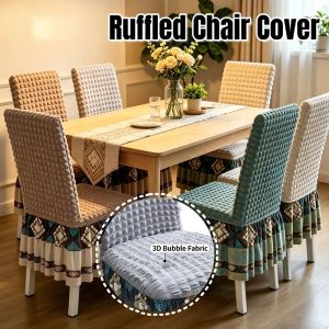 Stretch Kitchen Dining Chair Cover Universal Thicken Full-Wrap Seat Covers Living Room Decor