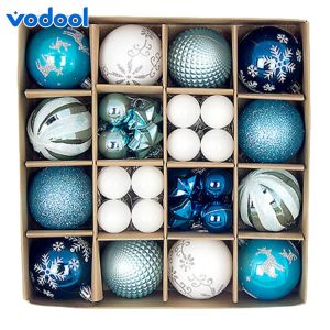 44Pcs Christmas Tree Ornaments Plastic Christmas Decorative Balls Christmas Hanging Balls for Christmas Tree Decorations