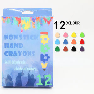 12/36 Colors Crayons Drop Shape Safe Non-Toxic Washable for Kids Baby Toddler Gift Painting Set Clean Hand Crayon