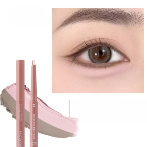 [One Stroke To Fix Your Eye Bags]✨ Enlarge Your Eyes✨ Natural Sweat-Proof Two-Color 3d Eye Bags Pen/ 2-In-1 Highlight And Shadow Dual-Head Waterproof Eyebrow Pencil Natural Silkworms Eye Makeup