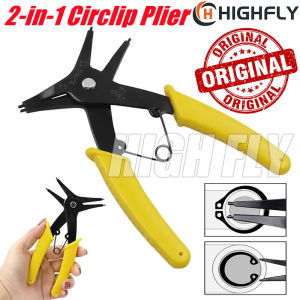 1 Pcs 2-In-1 Dual-Purpose Circlip Pliers Internal And External Circlip Pliers Spring Disassembly Circlip Pliers Internal And External Clamp Dual-Purpose Maintenance Tool