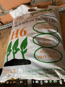 Đất Trồng Hữu Cơ H6 Hapi Greenđất dinh dưỡng trồng cây - Bao 5 dm3 -bao 2kg