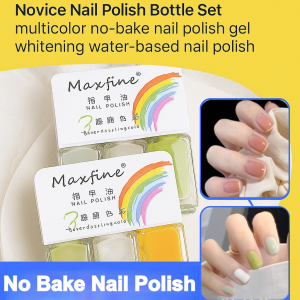Water-Based Nail Polish Quick Dry Non-Toxic Odorless Nail Polis Shiny Peelable Long-Lasting for Women Students