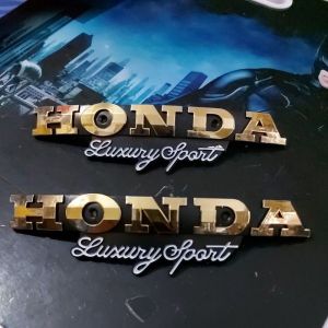 sepasang emblem gl MAX plastik chrome timbul Honda tengki GL gl MAX SET KANAN KIRI