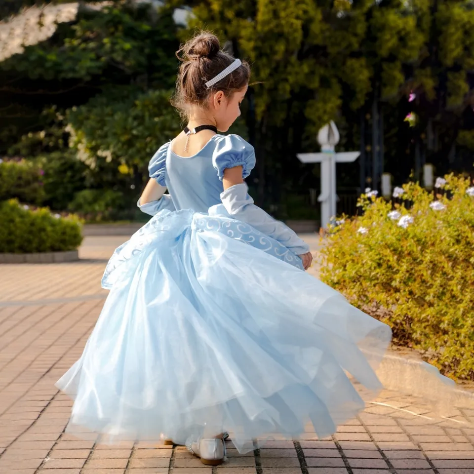 Buy JiaDuo EnjoyFashion Girl's Cinderella Dress Princess Butterfly Costume  (Blue) Online at Low Prices in India - Amazon.in