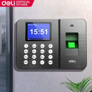 Deli Biometric Fingerprint Scanner Attendance Machine Recognition 2.4Inch Tft Lcd Display Usb Recorder Biometrics