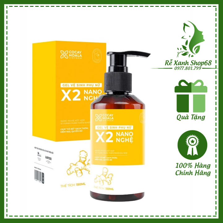 [CHÍNH HÃNG] Dung Dịch Vệ Sinh Phụ Nữ Gel X2 Nano Nghệ Hương Đào Cỏ Cây ...