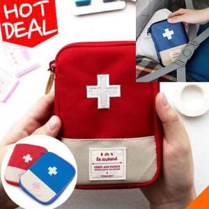 Medicine Pouch Tas Obat Tempat Kotak Obat Korean Travel Organizer P3K First Aid Souvenir Koper Korea