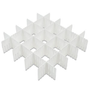 4Pcs Drawer Divider Set Adjustable Drawer Divider Organizer Storage Shelves Household Combination Partition Board DIY Storage Organizer Separator for Tidying Clutter Cutlery Makeup Clothes of Dresses Desk and Box in Kitchen Bathroom Bedroom Office