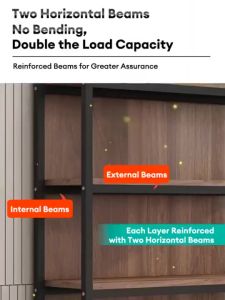 Multi-Layer Supermarket Display Rack – Sturdy & Spacious Adjustable Shelves for Cosmetics Stationery