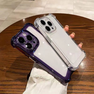 ✨เคสไอโฟน✨ โปร่งใส เคสโทรศัพท์สำหรับ เคส for iPhone 11 13 15 16 12 14 Pro Max XR 7 8 14 15 Plus X XS Max SE2 SE3 ถุงลมนิรภัยสี่มุมป้องกันการตก กันกระแทก Clear Phone Case
