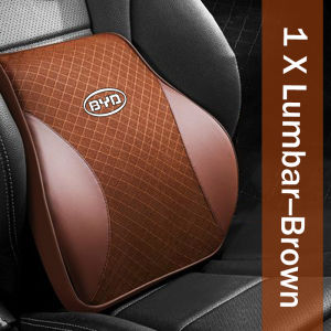 Car Waist Cushion Breathable Ice Silk Memory Cotton Automotive Headrest Pillow for BYD E2 E5 E7 Atto3 Seal Dolphin Khan DMI Tang