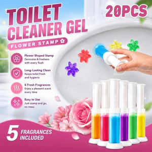 【20PCS】Toilet Cleaner Gel Aromatic Flower Stamp Toilet Deodorizer Gel Stamp Odor Remover New Toilet Bowl Cleaner Flower Solid Detergent Bath Gel Deodorizer The Automatic Cleaning Floret Deodorizing Odor Removing Fragrance Gel