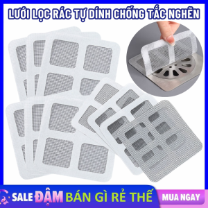 10 Miếng Lưới Lọc Rác  Chặn Rác Ngăn Côn Trùng Chống Tắc Nghẽn Cống Tiện Dụng - Miếng Dán Chặn Rác - Nắp Lọc Rác Bồn Rửa Chén - Giỏ Lọc Rác - Rổ Lưới Lọc