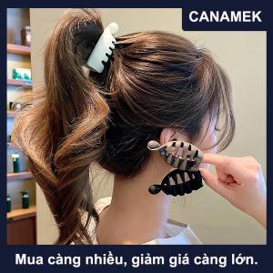 【CANAMEK】 Frosted cao ponytail Clips rắn màu chuối Clip phụ nữ tóc phong cách phụ kiện thời trang ponytail barrettes tóc vuốt kẹp tóc