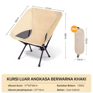 [READY] TrailTop Kursi Lipat Outdoor Dengan Jaring-Jaring Kursi Lipat Camping Fleksibel Beban 150kg