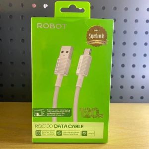 ROBOT Kabel Data Usb Type C RQC-100 Hyper Turbo Charge 120W Kabel Data Mi 13T