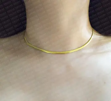 14 inch 18k gold chain top
