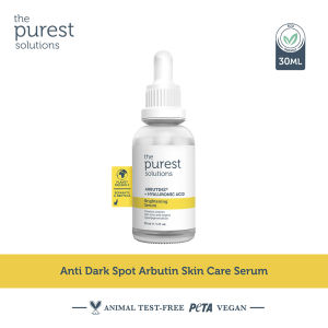 The Purest Solutions Brightening Arbutin Hyaluronic Serum 30ml | Brightens Uneven Skin Tone Anti Dark Spot Blackhead Skin Blemishes All Skin Type